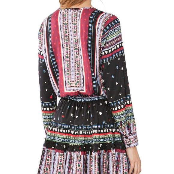 🆕️NWT HALE BOB TALORA SATIN TIERED DRESS S Large - Picture 3 of 5